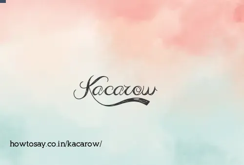 Kacarow
