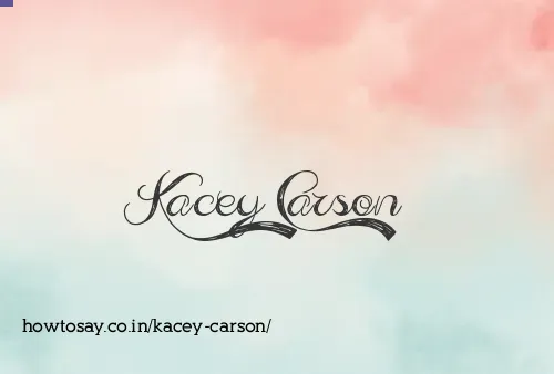 Kacey Carson