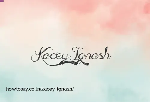 Kacey Ignash