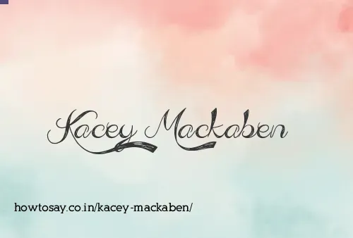 Kacey Mackaben