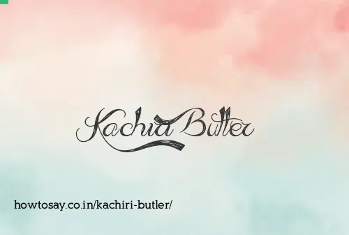 Kachiri Butler