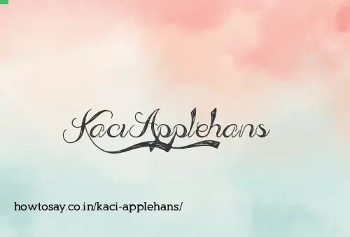 Kaci Applehans
