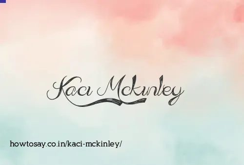 Kaci Mckinley