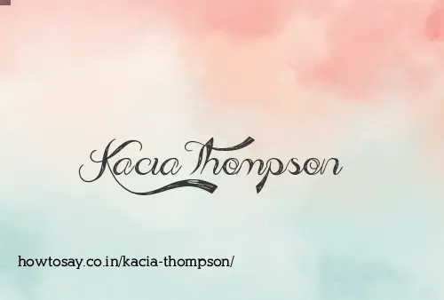 Kacia Thompson