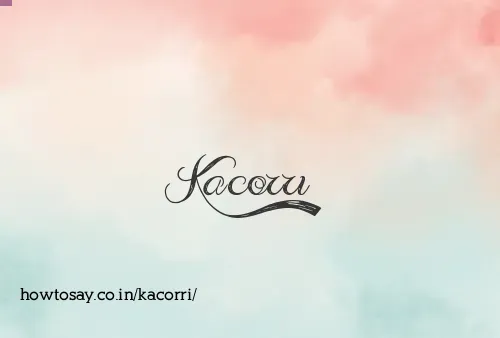 Kacorri