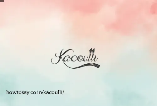Kacoulli