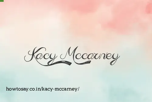 Kacy Mccarney