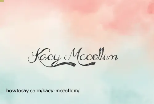Kacy Mccollum
