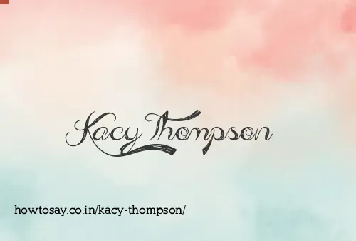 Kacy Thompson
