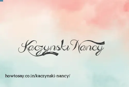 Kaczynski Nancy