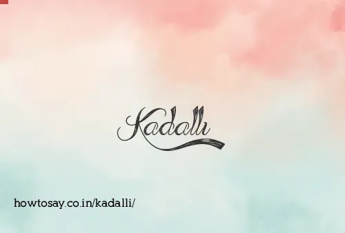 Kadalli