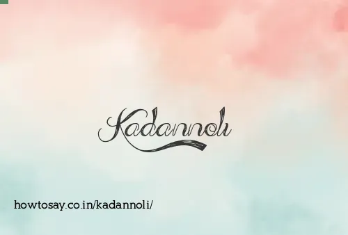 Kadannoli
