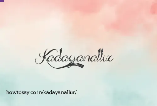 Kadayanallur
