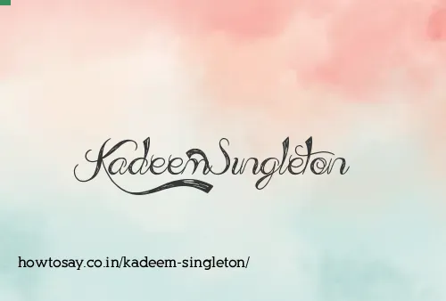 Kadeem Singleton