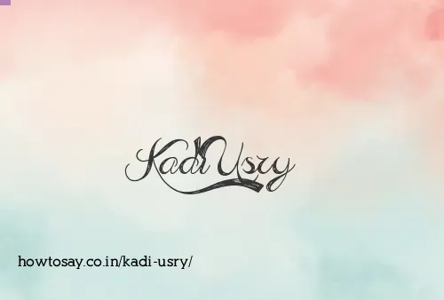Kadi Usry