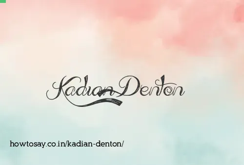 Kadian Denton
