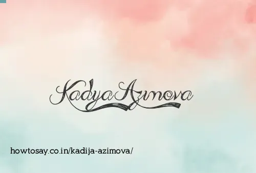 Kadija Azimova