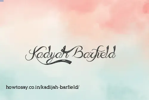 Kadijah Barfield