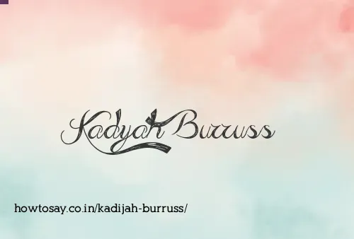 Kadijah Burruss