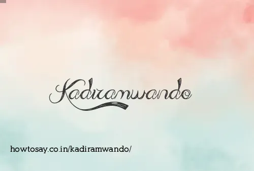 Kadiramwando