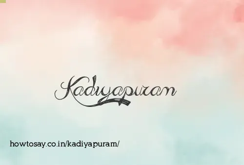 Kadiyapuram