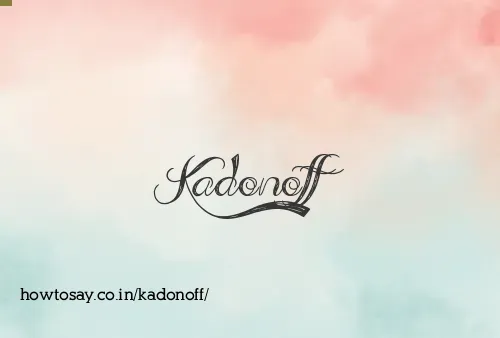 Kadonoff