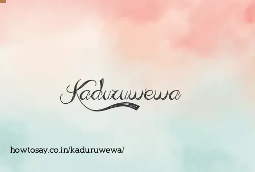 Kaduruwewa