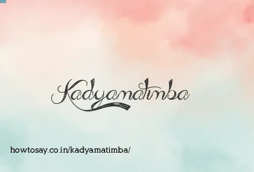 Kadyamatimba