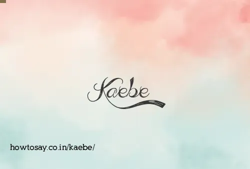 Kaebe