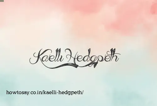 Kaelli Hedgpeth