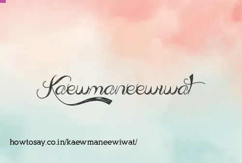 Kaewmaneewiwat