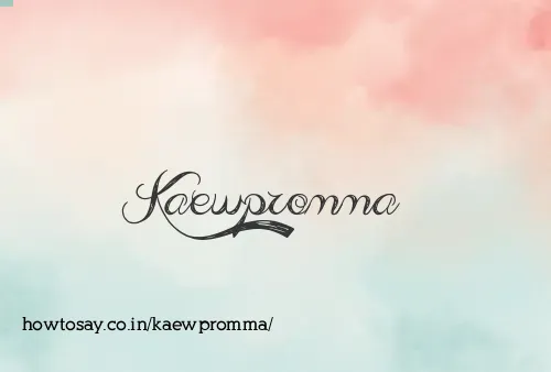 Kaewpromma
