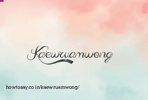 Kaewruamwong