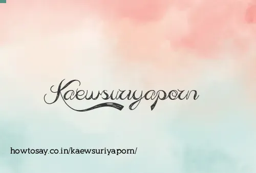 Kaewsuriyaporn