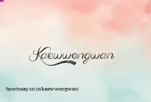 Kaewwongwan