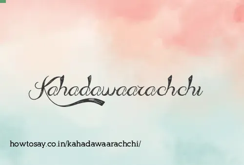 Kahadawaarachchi