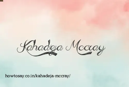 Kahadeja Mccray