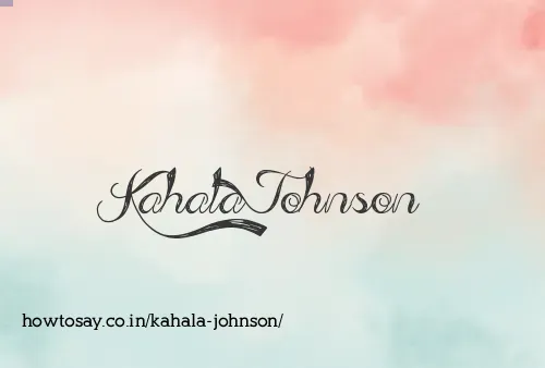 Kahala Johnson