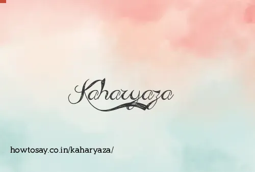 Kaharyaza