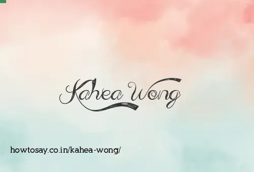 Kahea Wong