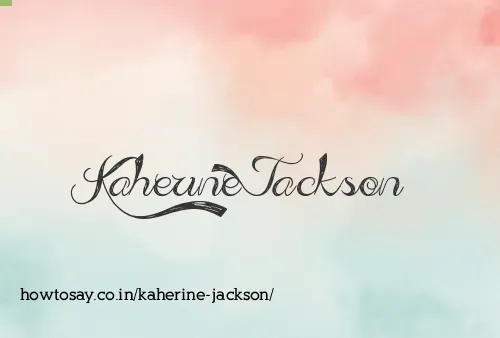 Kaherine Jackson