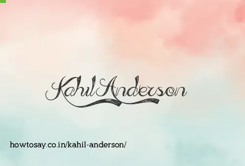 Kahil Anderson