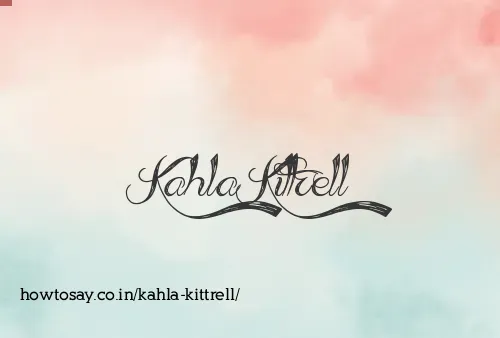 Kahla Kittrell