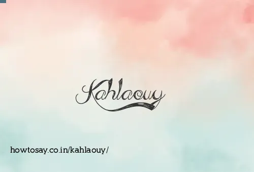 Kahlaouy