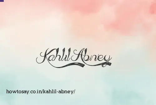 Kahlil Abney