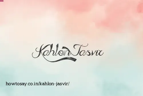 Kahlon Jasvir
