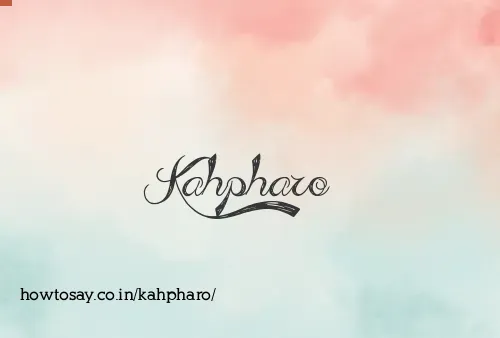 Kahpharo