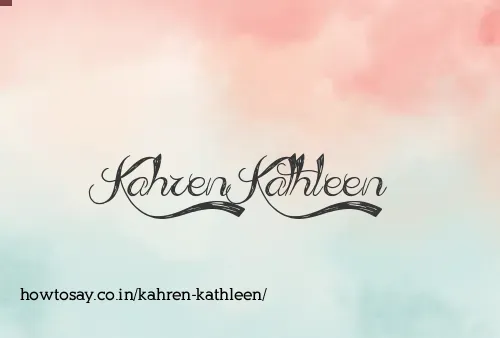 Kahren Kathleen