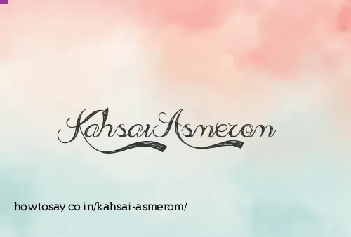 Kahsai Asmerom