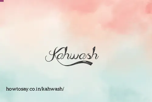 Kahwash